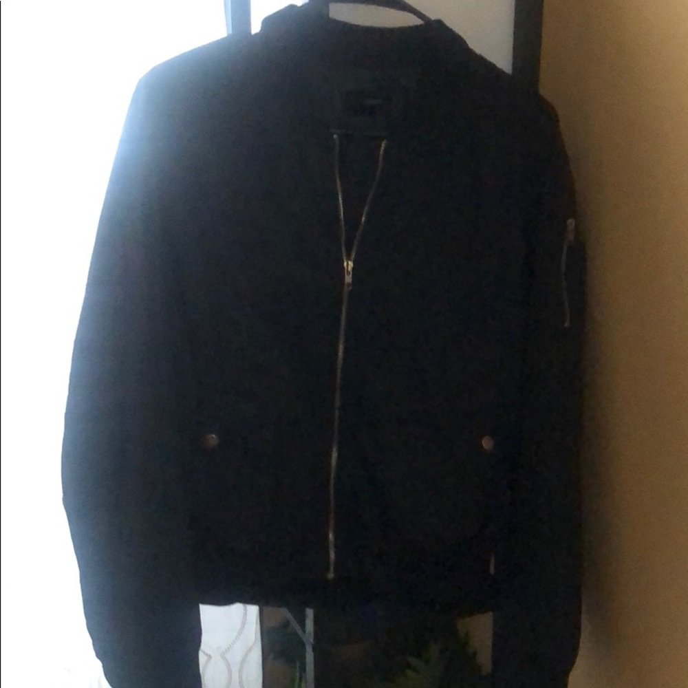 Black bomber jacket